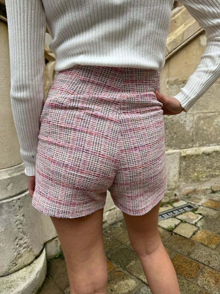 Rosa COCO Seepferdchen-Mesh-Shorts