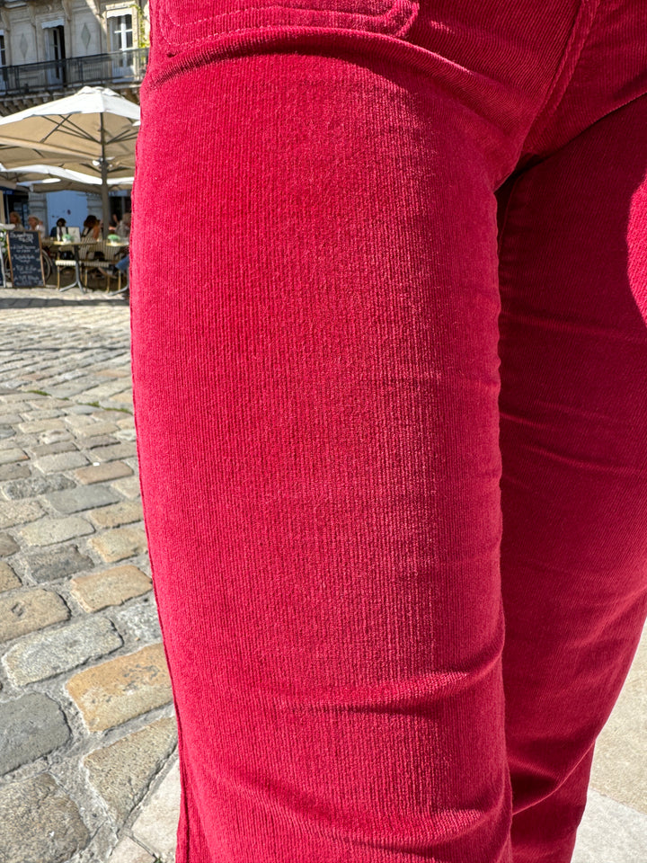 Pantalon velours fraise écrasée SONNY La Petite Etoile