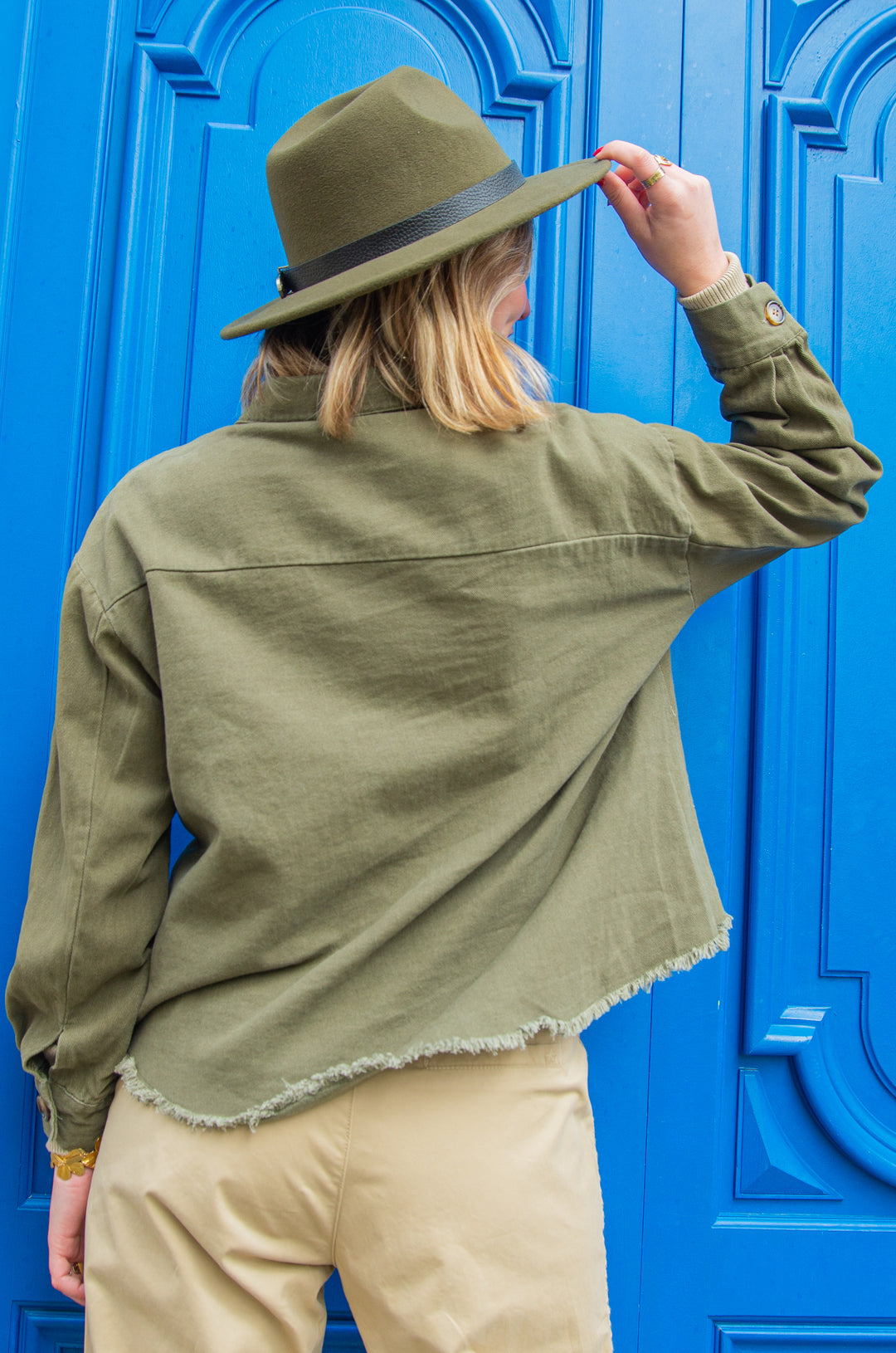 Pantalon beige à coutures MARISOL La Petite Etoile