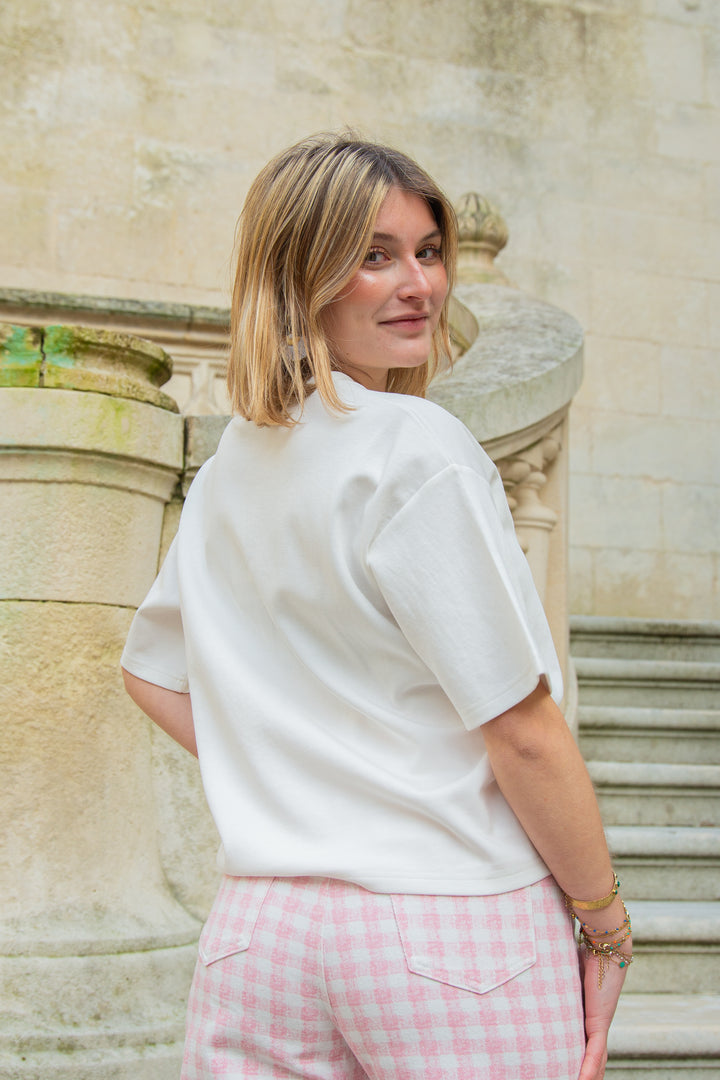 Tee-shirt blanc oversize TAIS La Petite Etoile