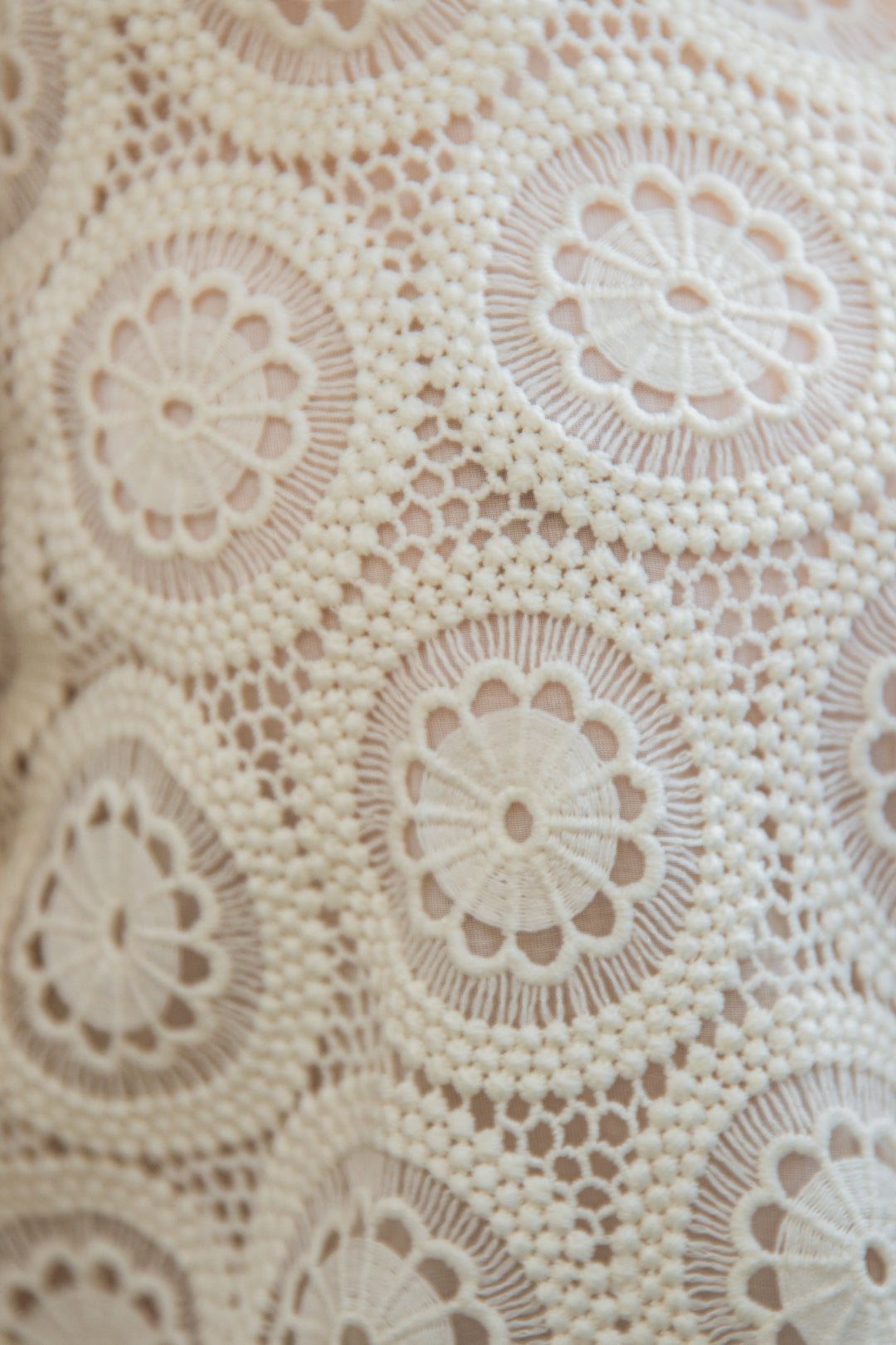 Top broderie anglaise à nœud écru TALIA La Petite Étoile