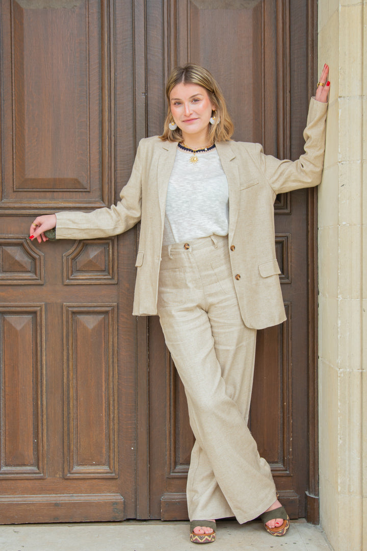 Pantalon en lin naturel ATLANTY La Petite Etoile