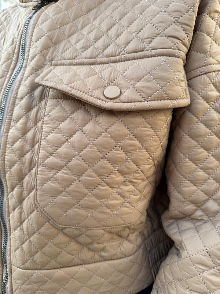 PAULA beige Steppjacke