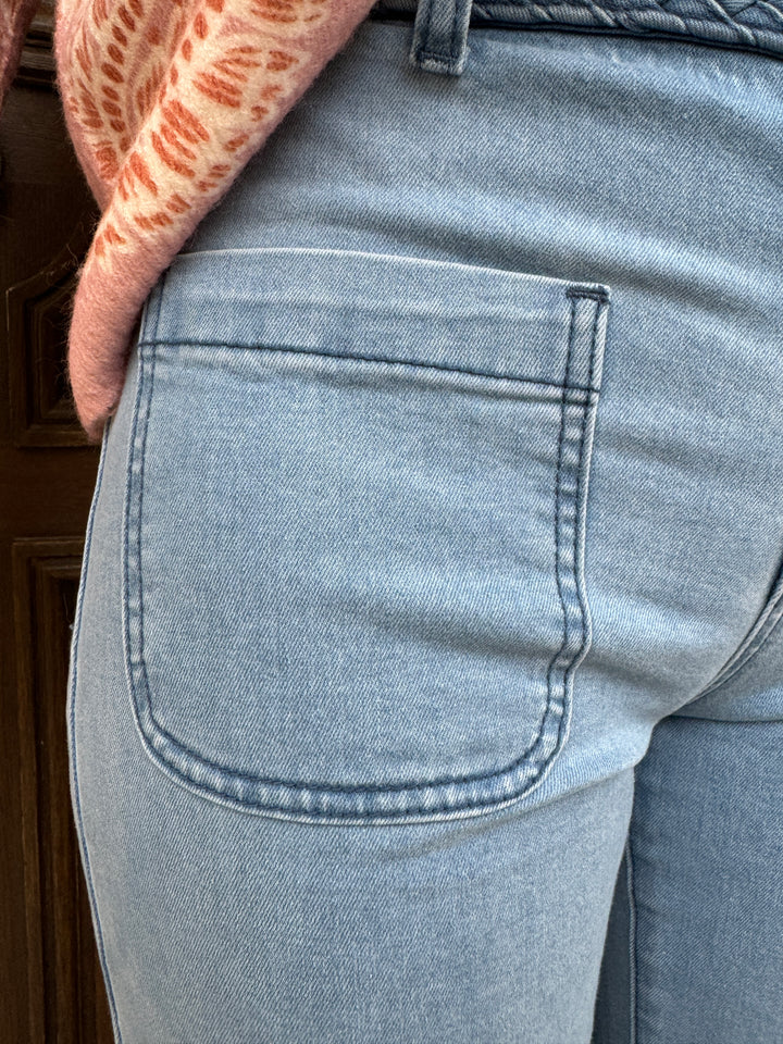 Jeans stone ceinture tressée SONNY La Petite Etoile