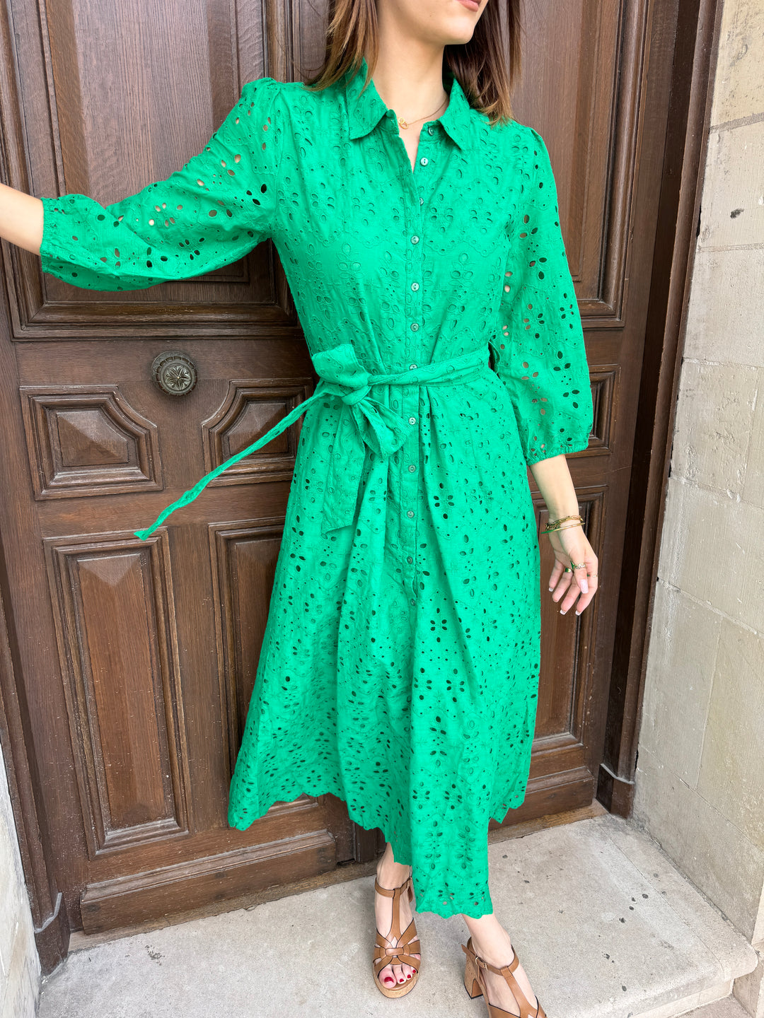 Robe longue verte MOOREA