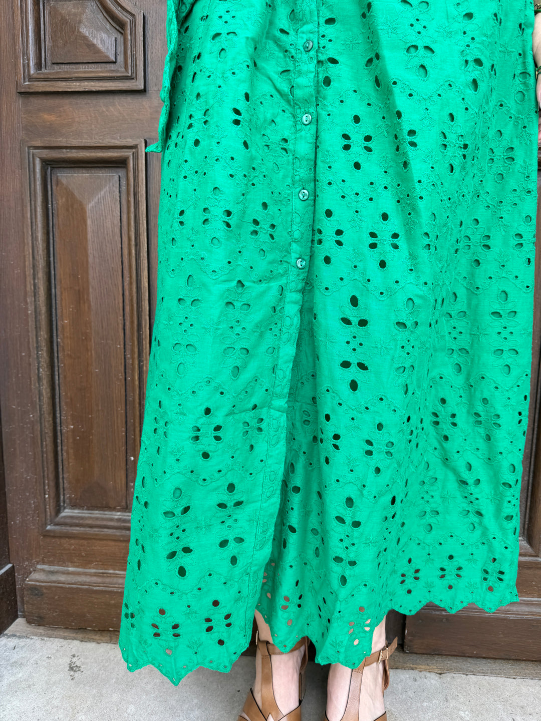 Robe longue verte MOOREA