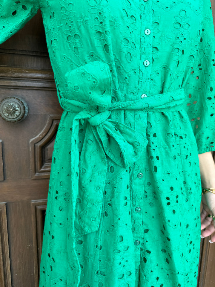 Robe longue verte MOOREA