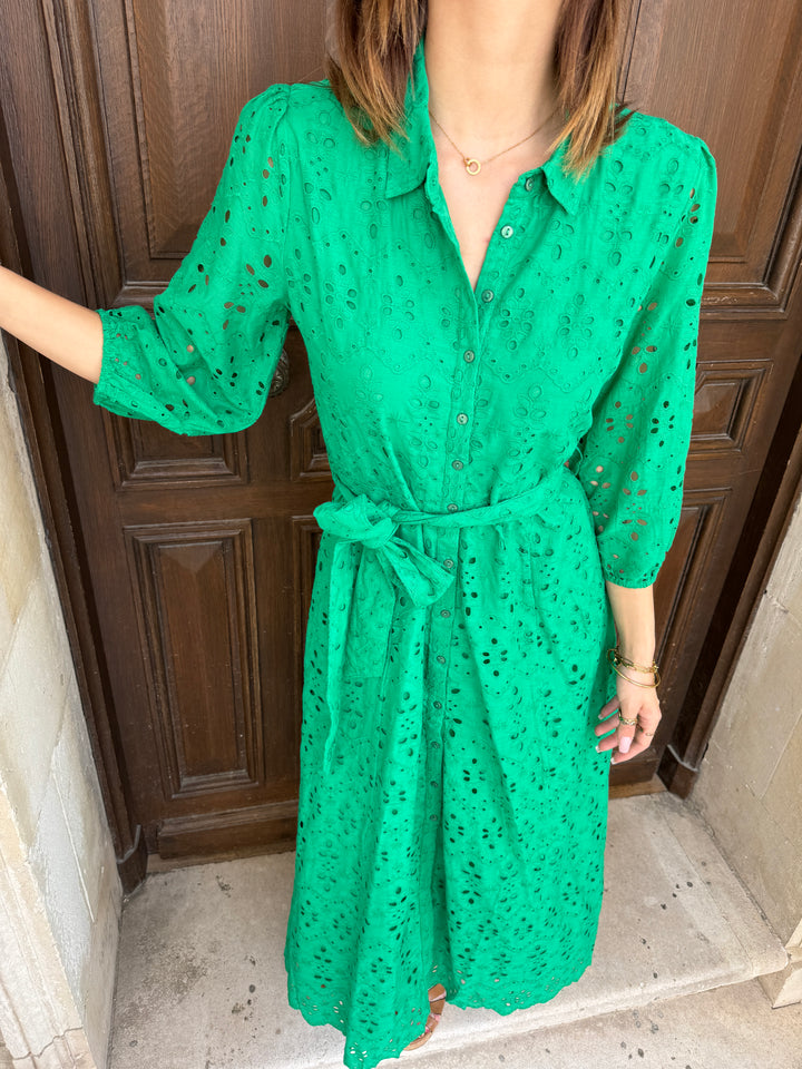 Robe longue verte MOOREA