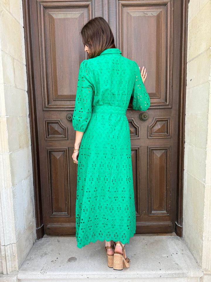 Robe longue verte MOOREA