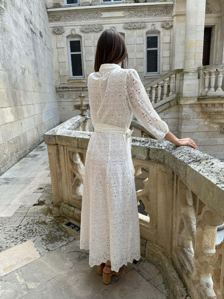 Robe longue blanche MOOREA