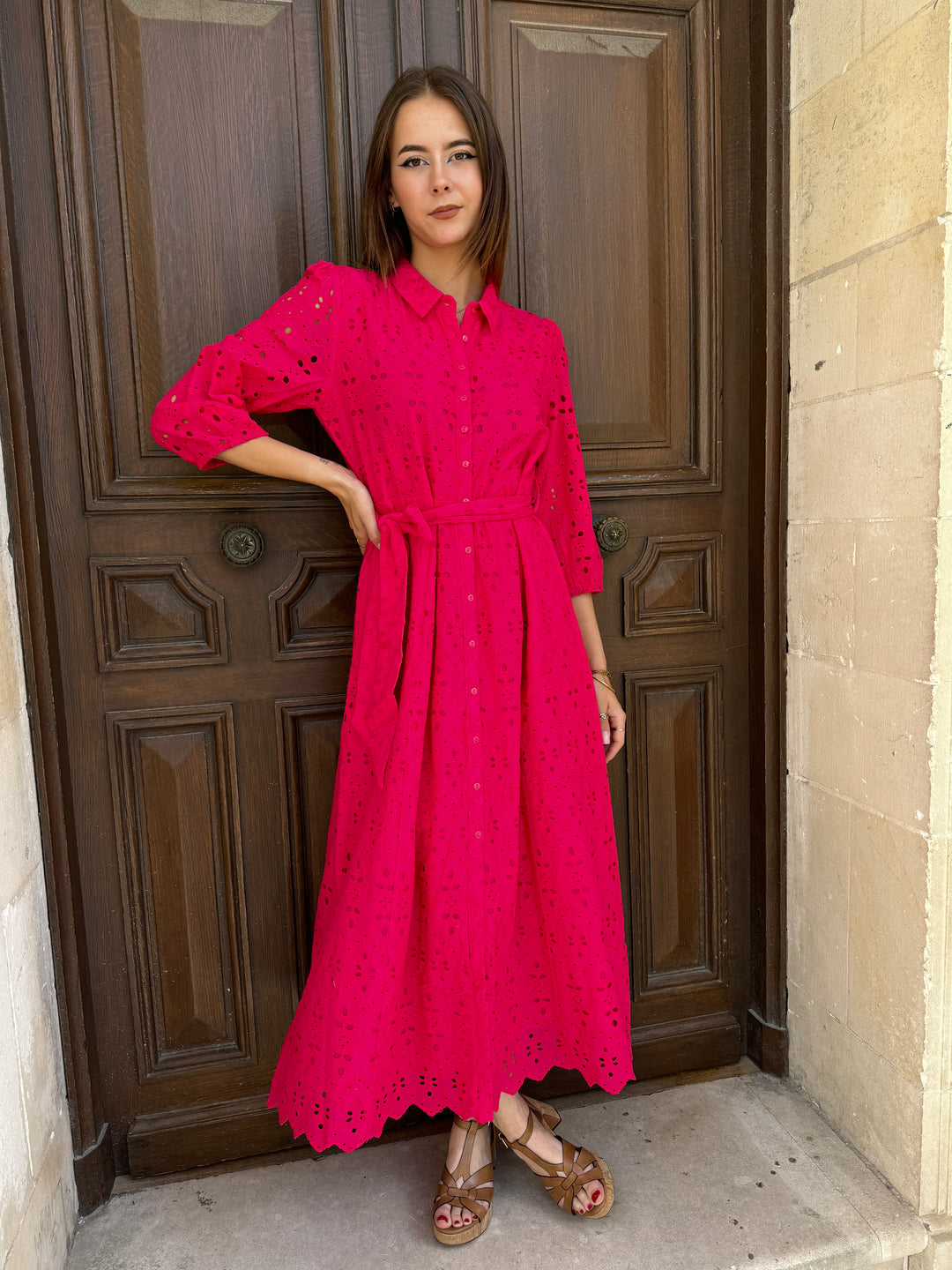 Robe longue fuchsia MOOREA