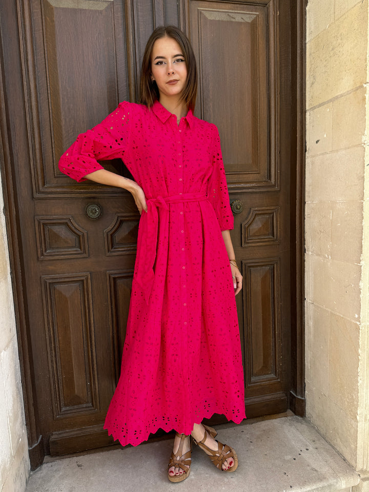 Robe longue fuchsia MOOREA