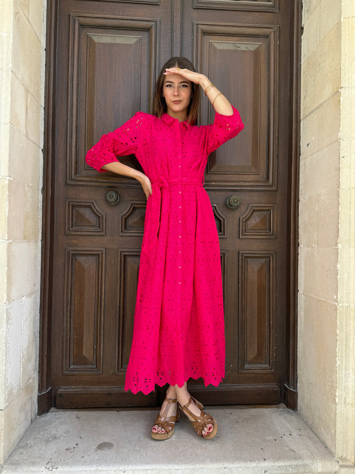 Robe longue fuchsia MOOREA