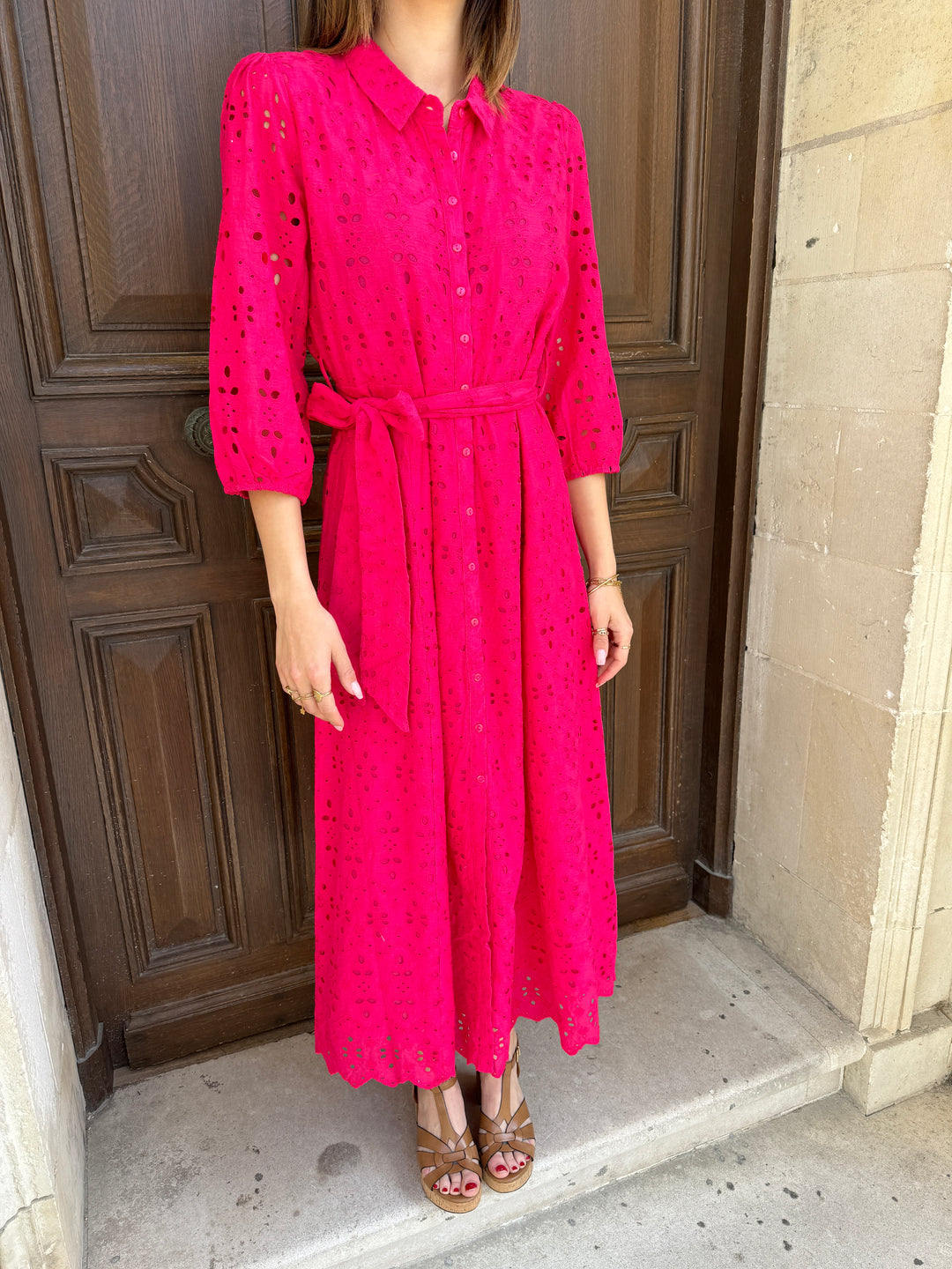 Robe longue fuchsia MOOREA