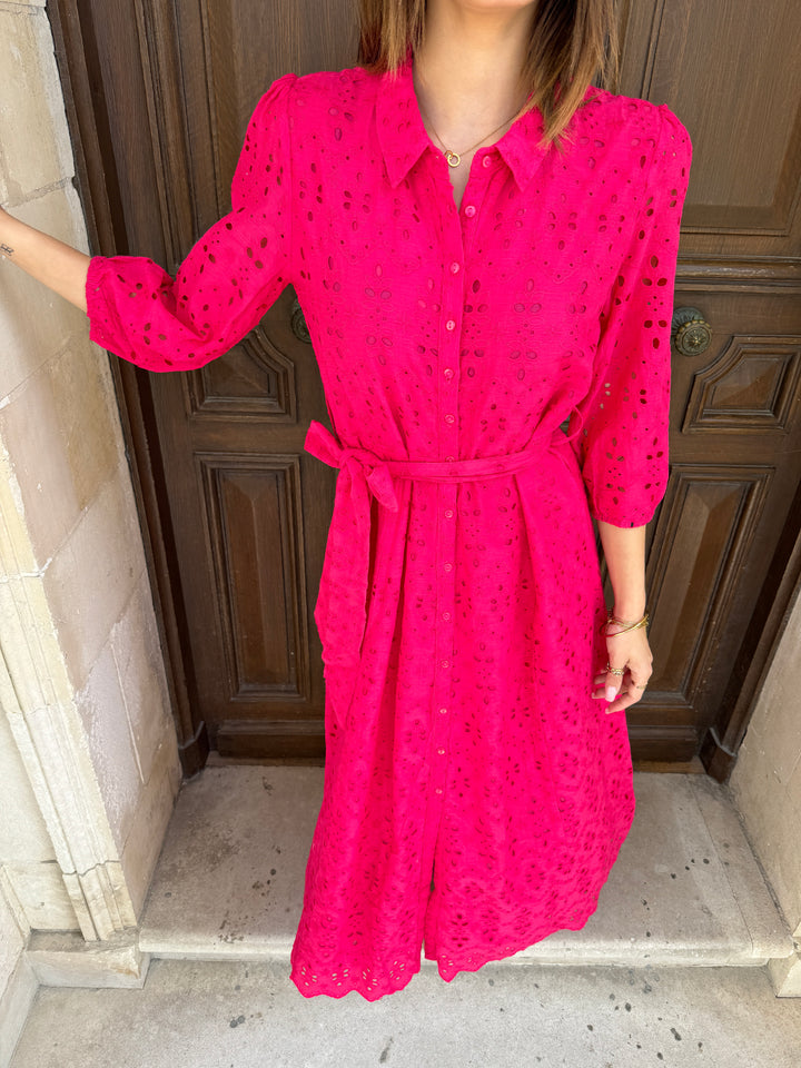 Robe longue fuchsia MOOREA