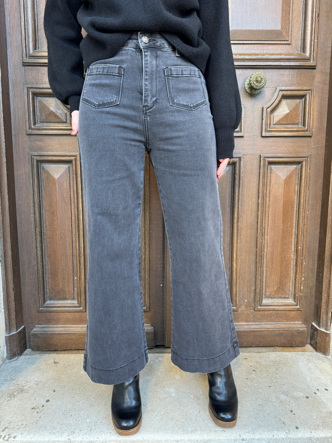 GASPARETTE Vaqueros denim gris Oraije