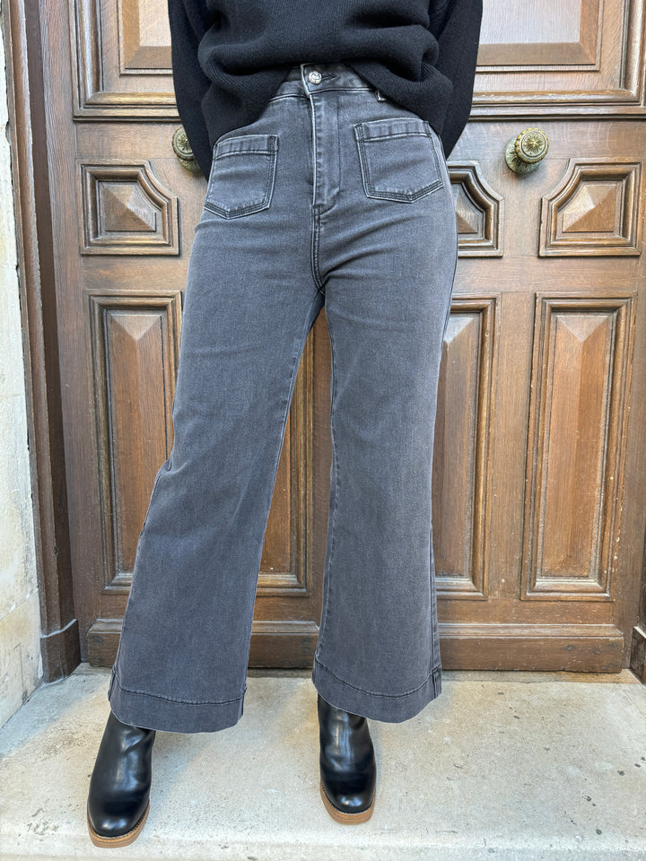 GASPARETTE Vaqueros denim gris Oraije