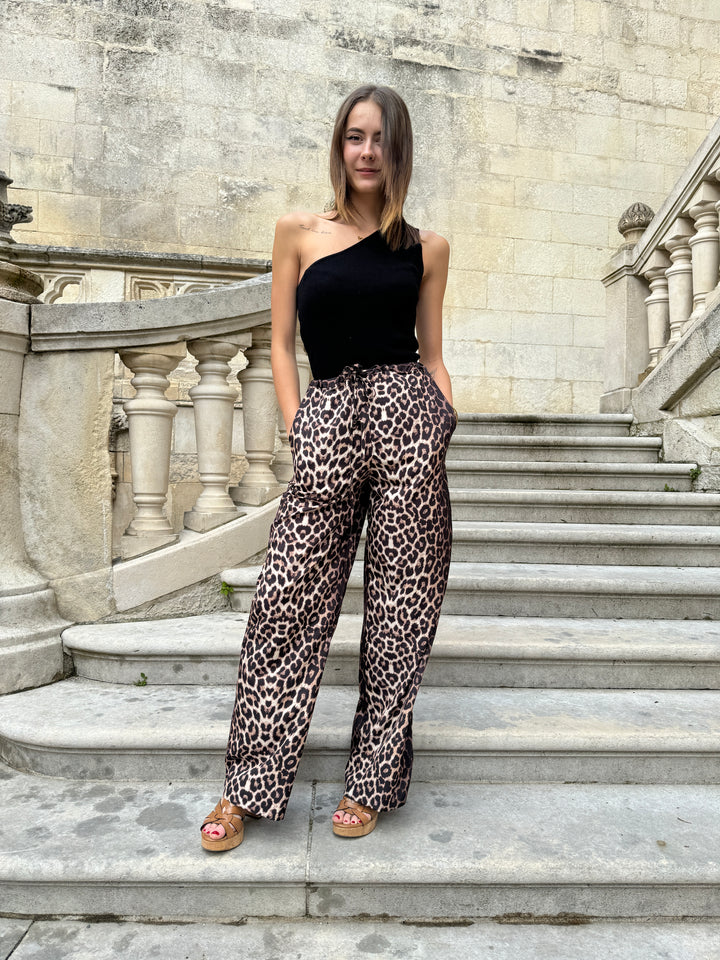 Pantalon fluide léopard GEMME