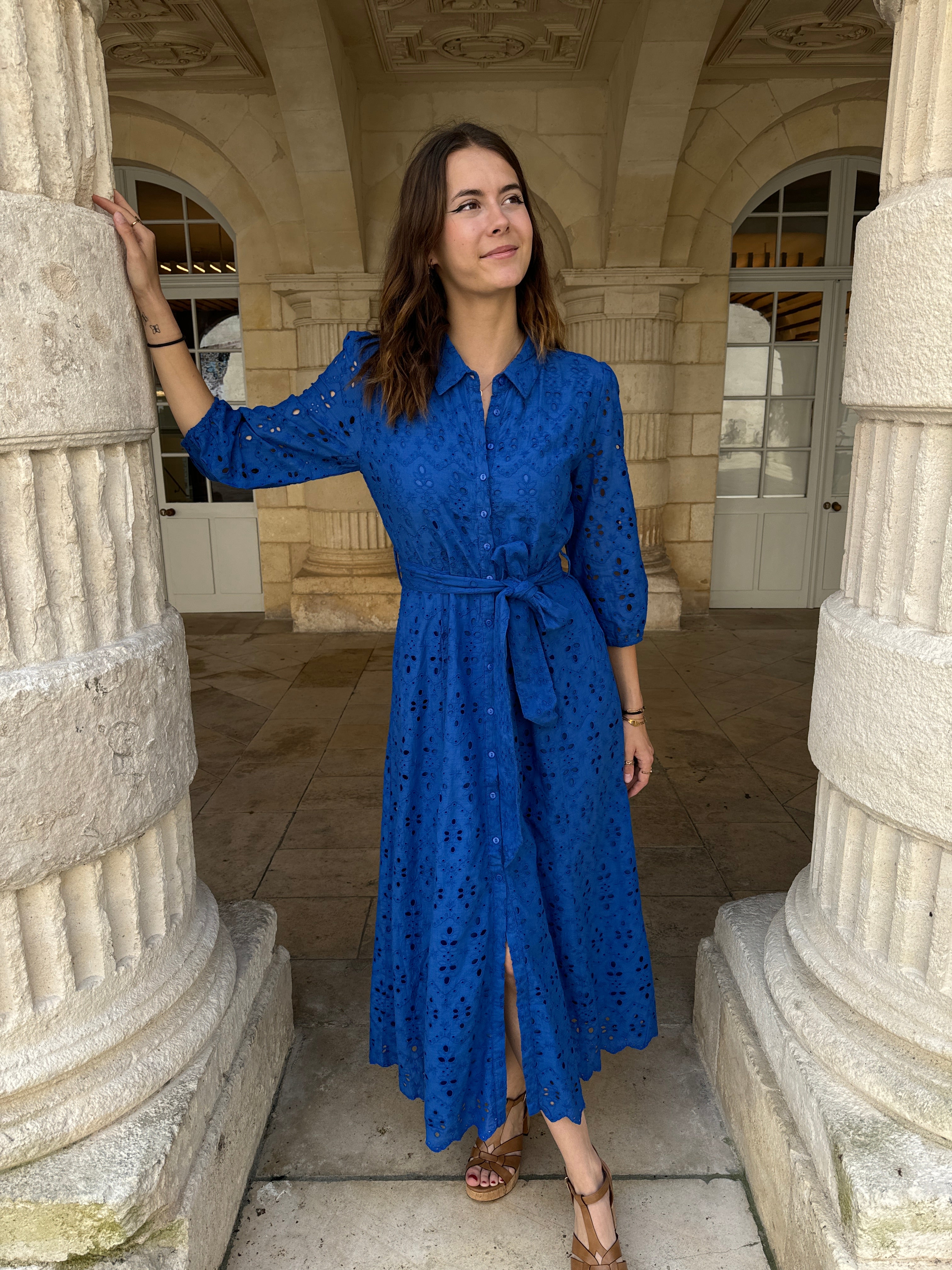 Robe longue bleu roi MOOREA