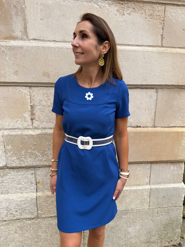 Robe bleu caprice PASSIONNEMENT Hippocampe