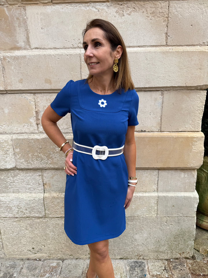 Robe bleu caprice PASSIONNEMENT Hippocampe