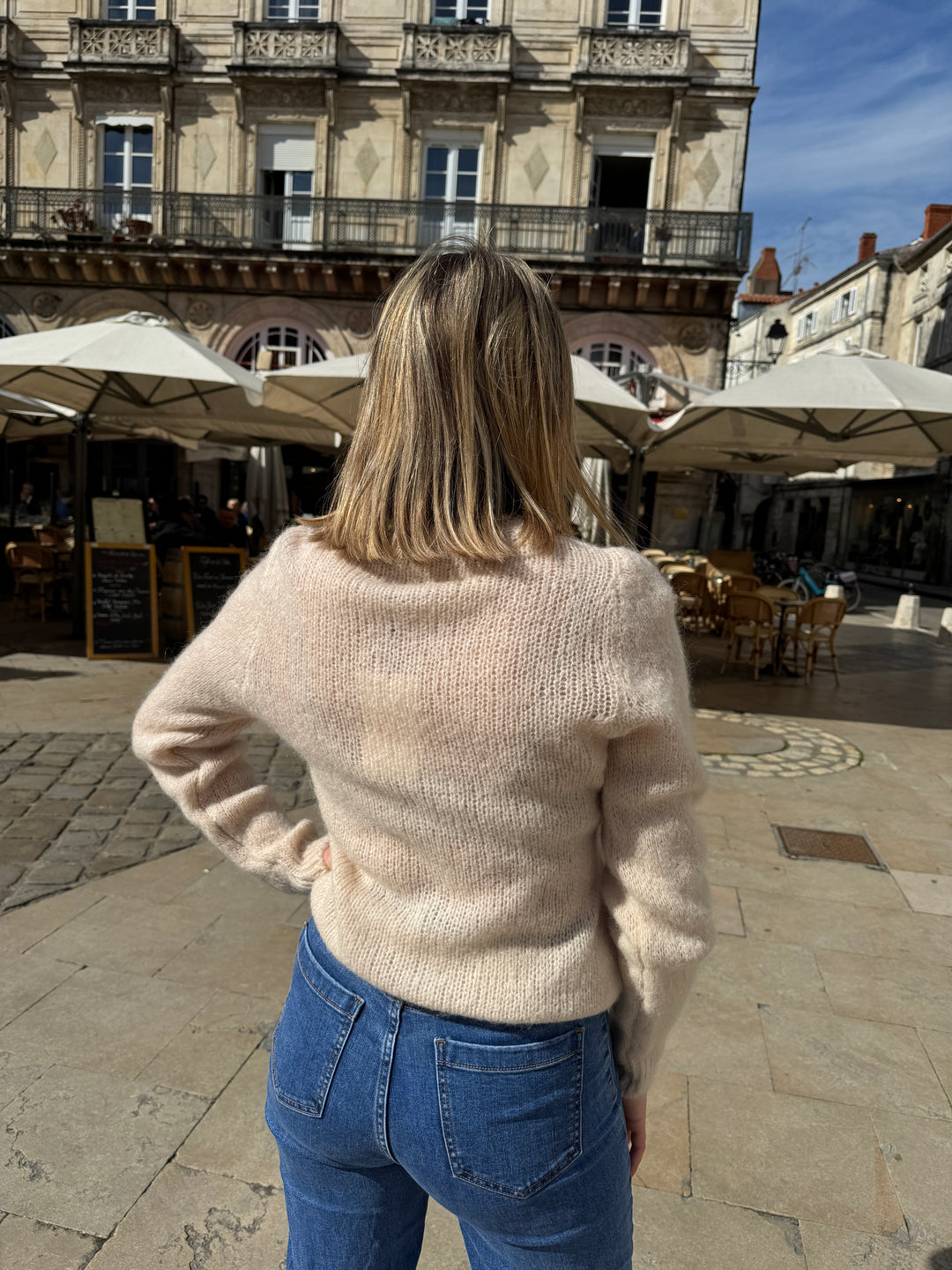 Gilet en maille beige MARA La Petite Étoile