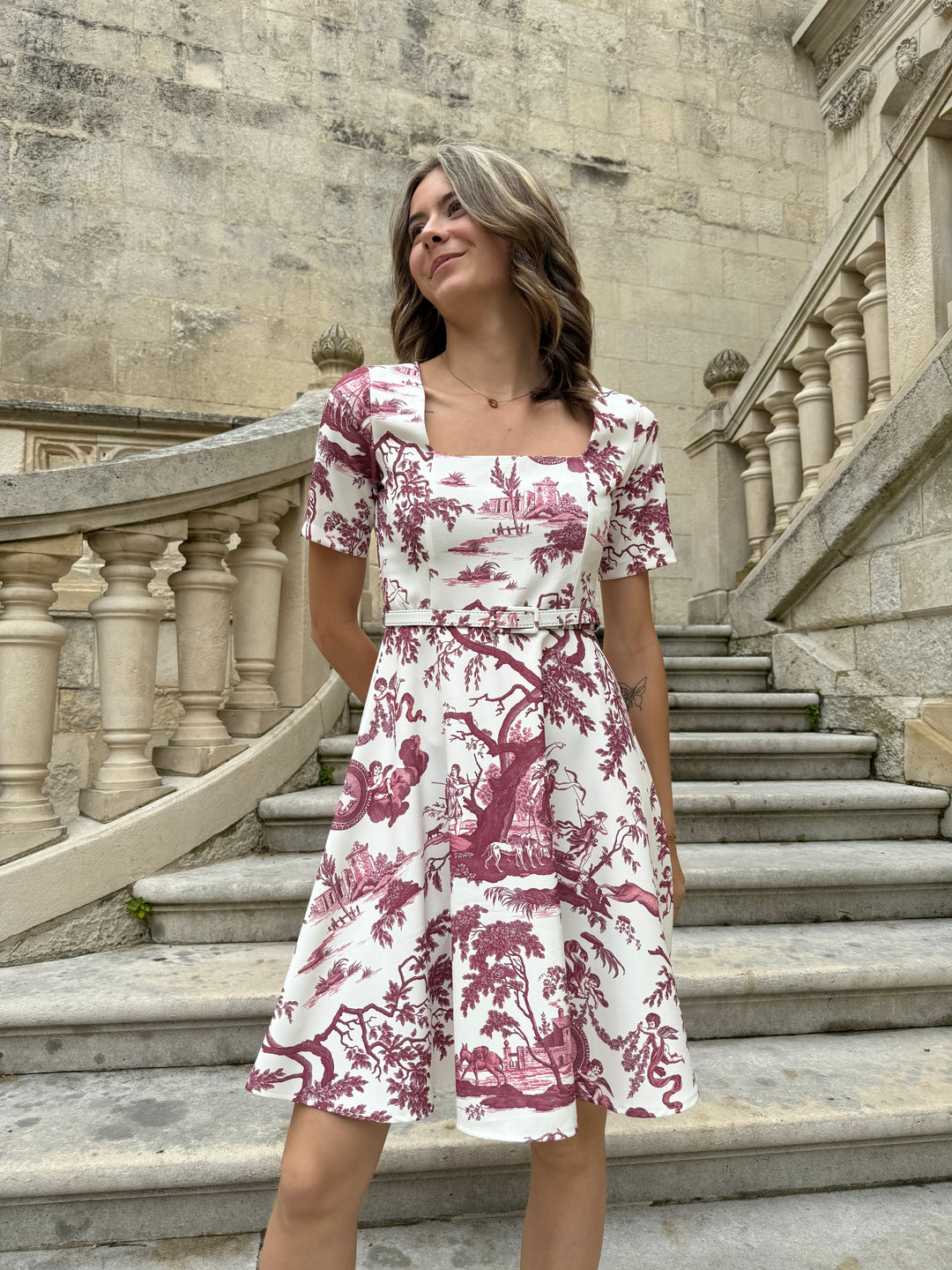 MARÍA ANTONIA vestido toile de jouy DIANE Hippocampe