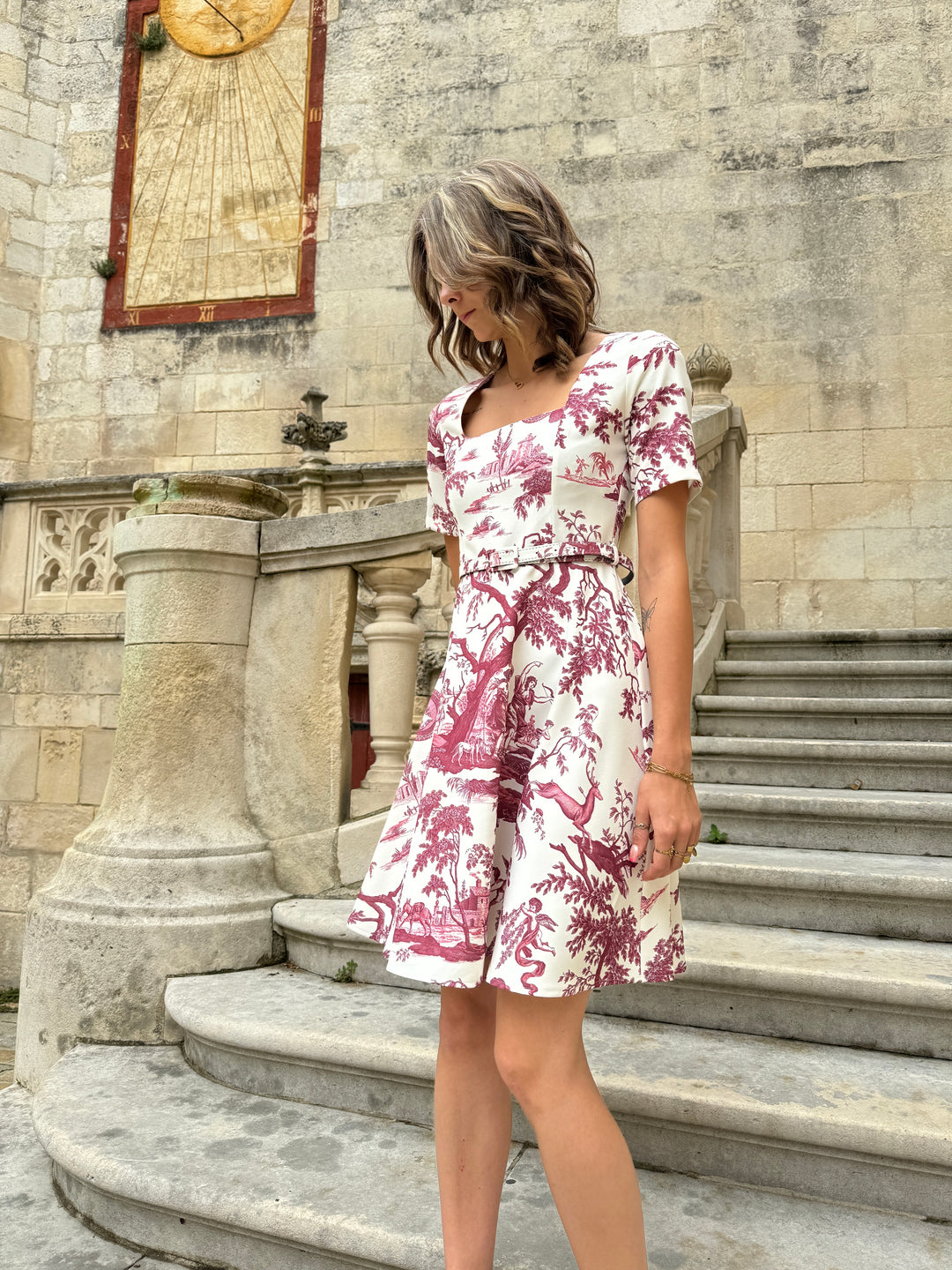 MARÍA ANTONIA vestido toile de jouy DIANE Hippocampe