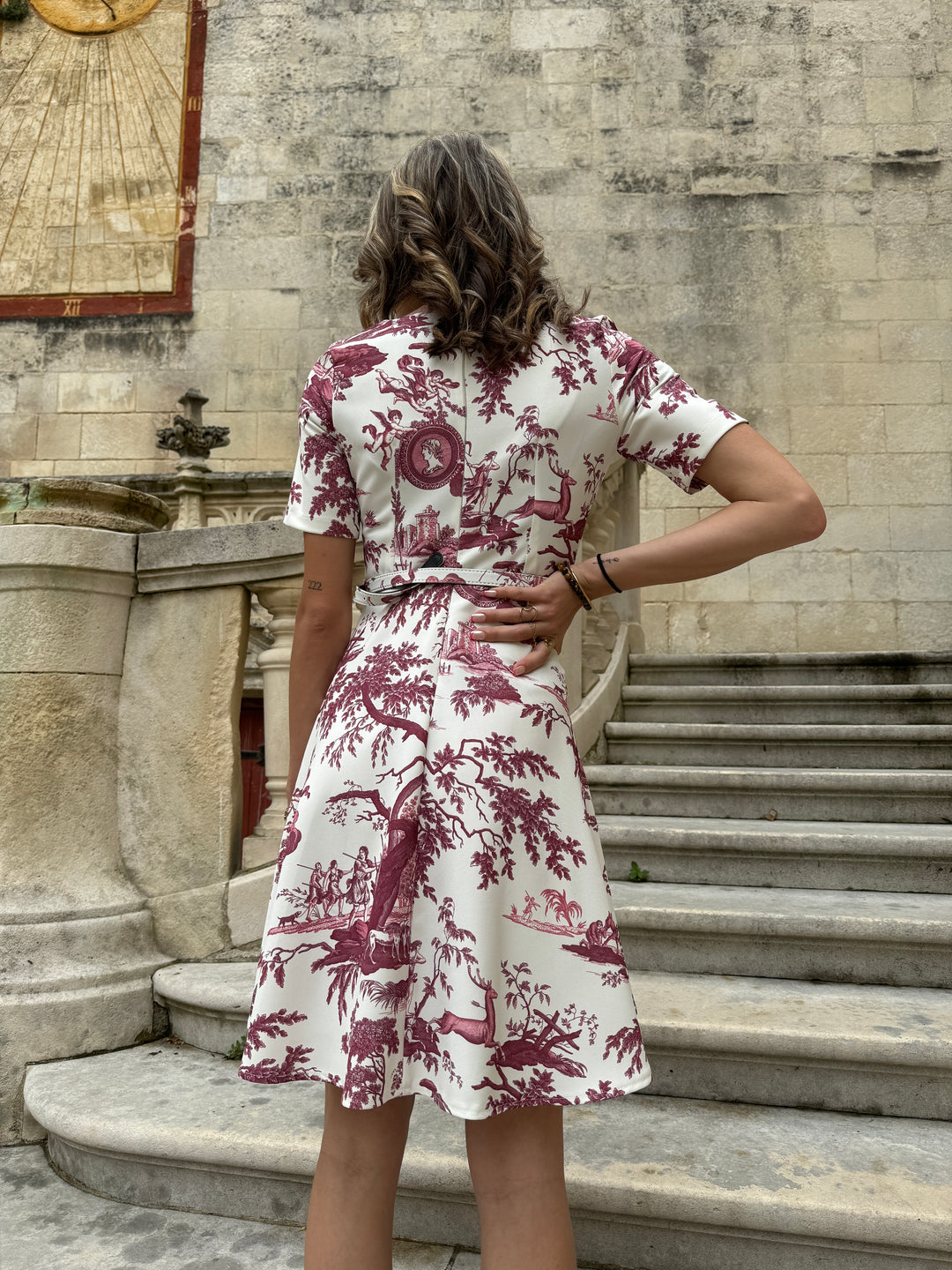 MARIE ANTOINETTE Toile de Jouy DIANE Seepferdchenkleid