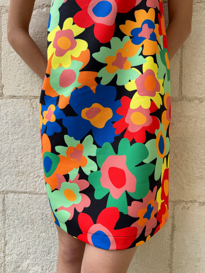 Vestido BELLA VITA con flores multicolores Hippocampe 