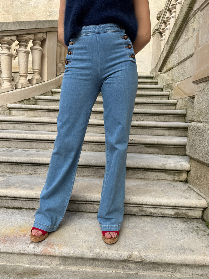 Jeans stone à pont PAULIE La Petite Étoile