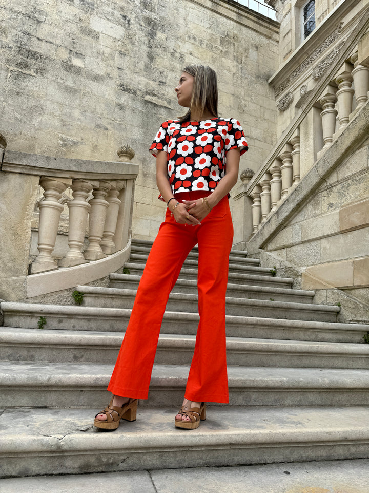 Top SEVENTIES n°35 orange Hippocampe