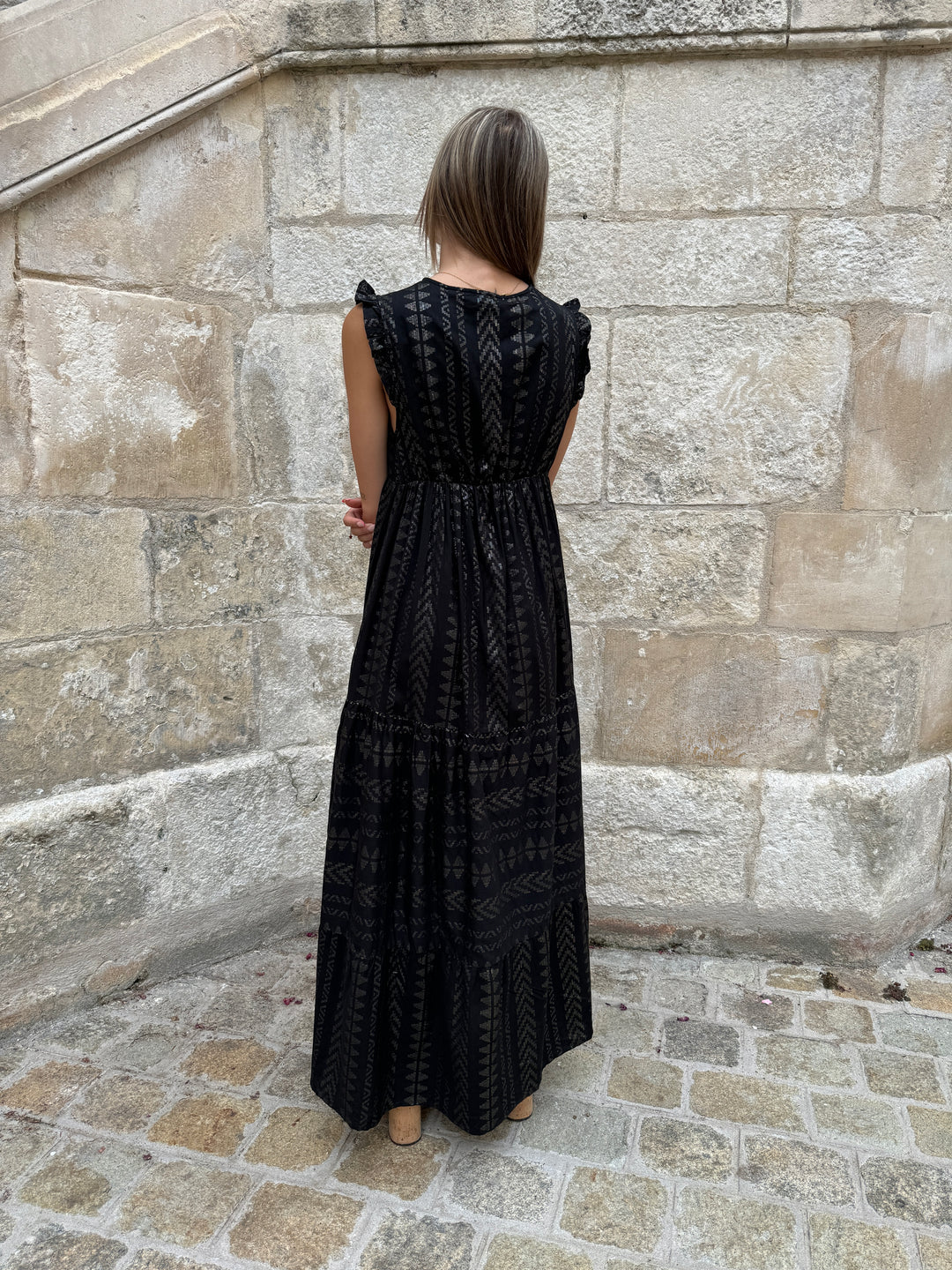 Robe longue noir LOUANE