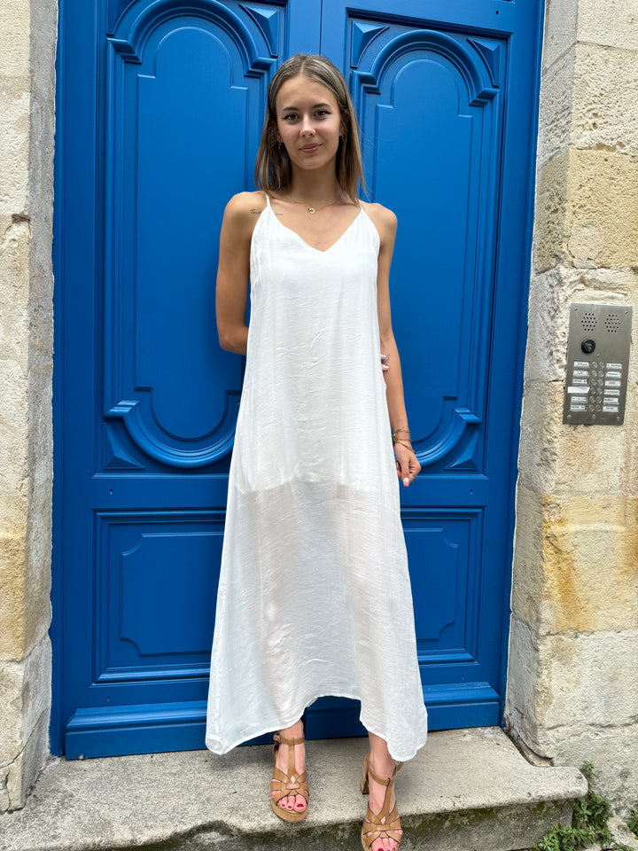 Robe longue blanche JEANNE