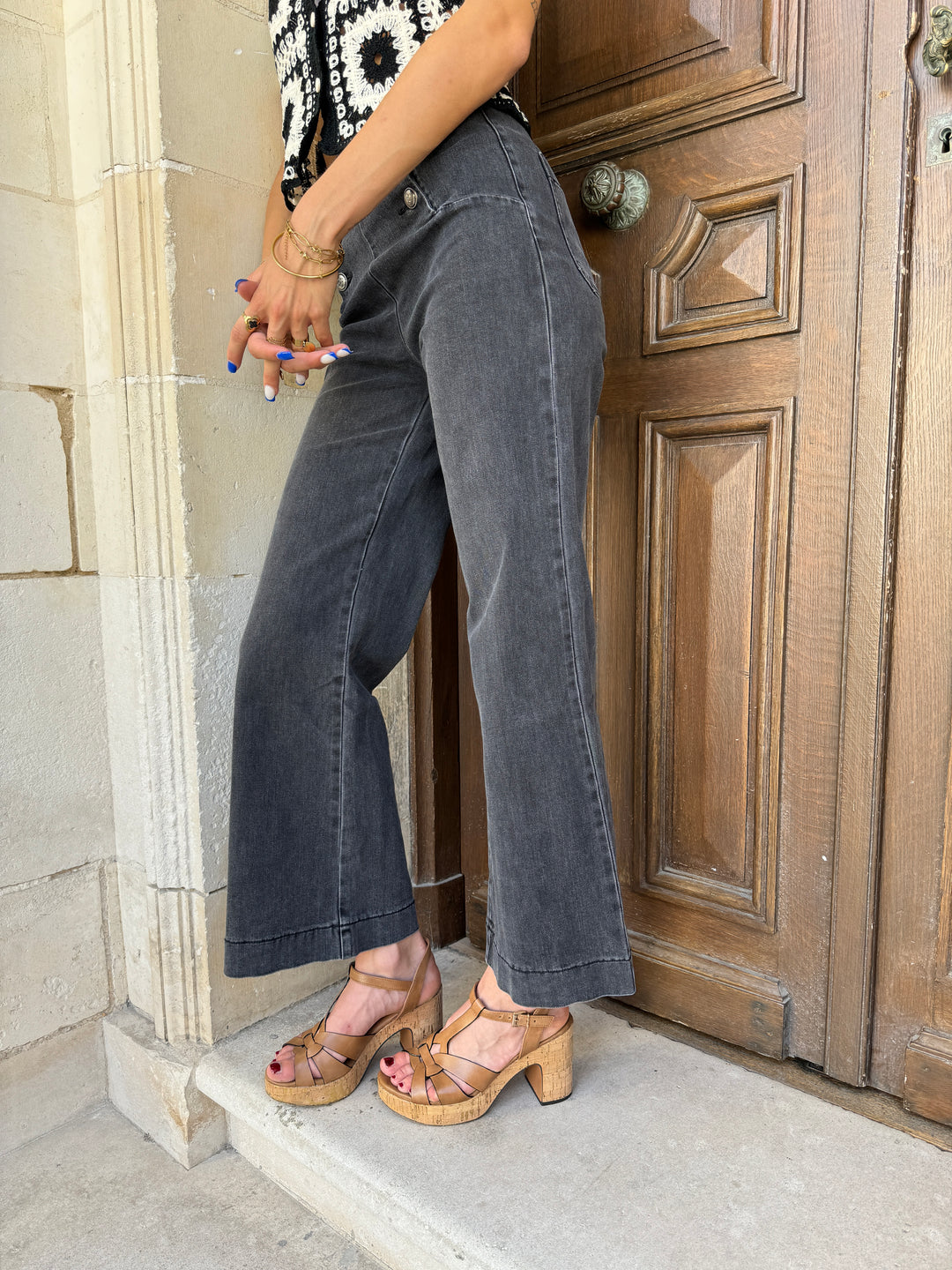 VICTORINE – Oraije – Jeans mit grauem Bridge-Denim