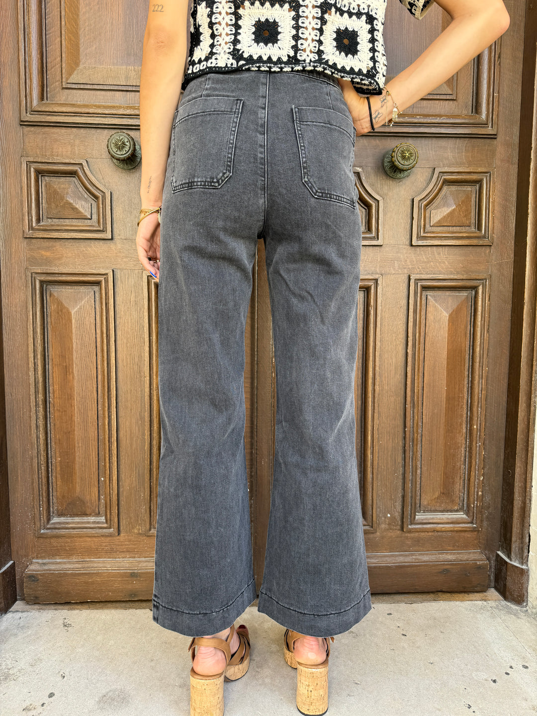 Oraije Vaqueros denim puente gris VICTORINE