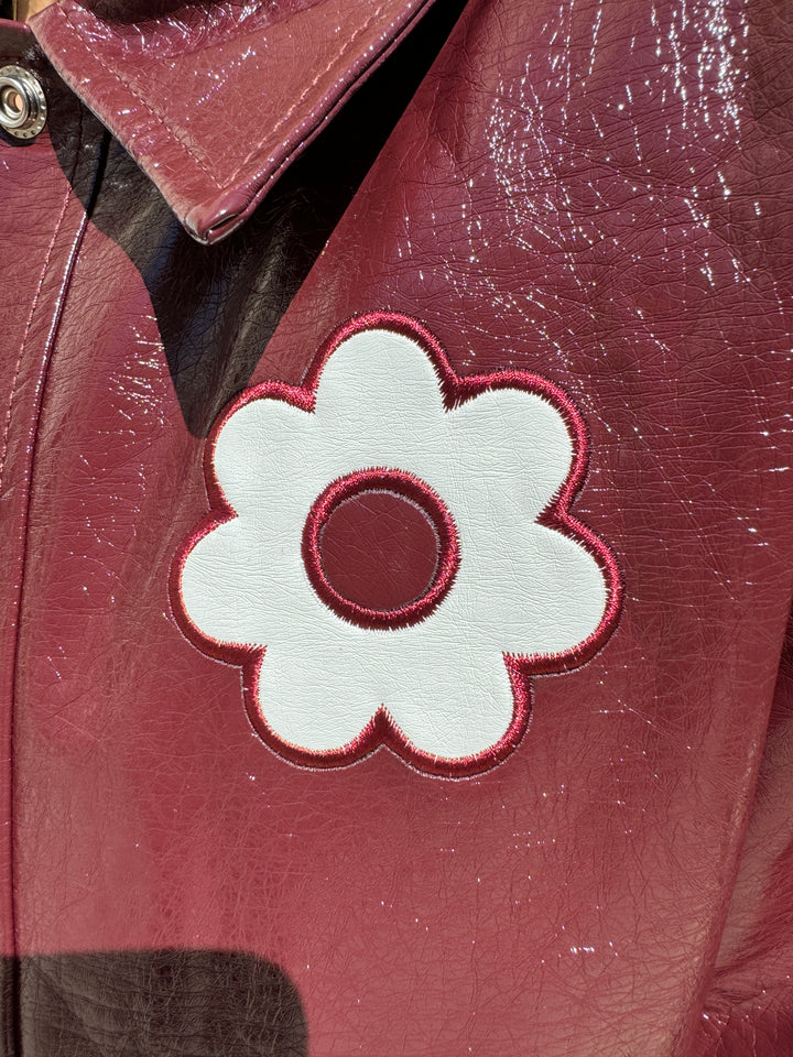 Chaqueta vinílica berenjena DAISY Hippocampe