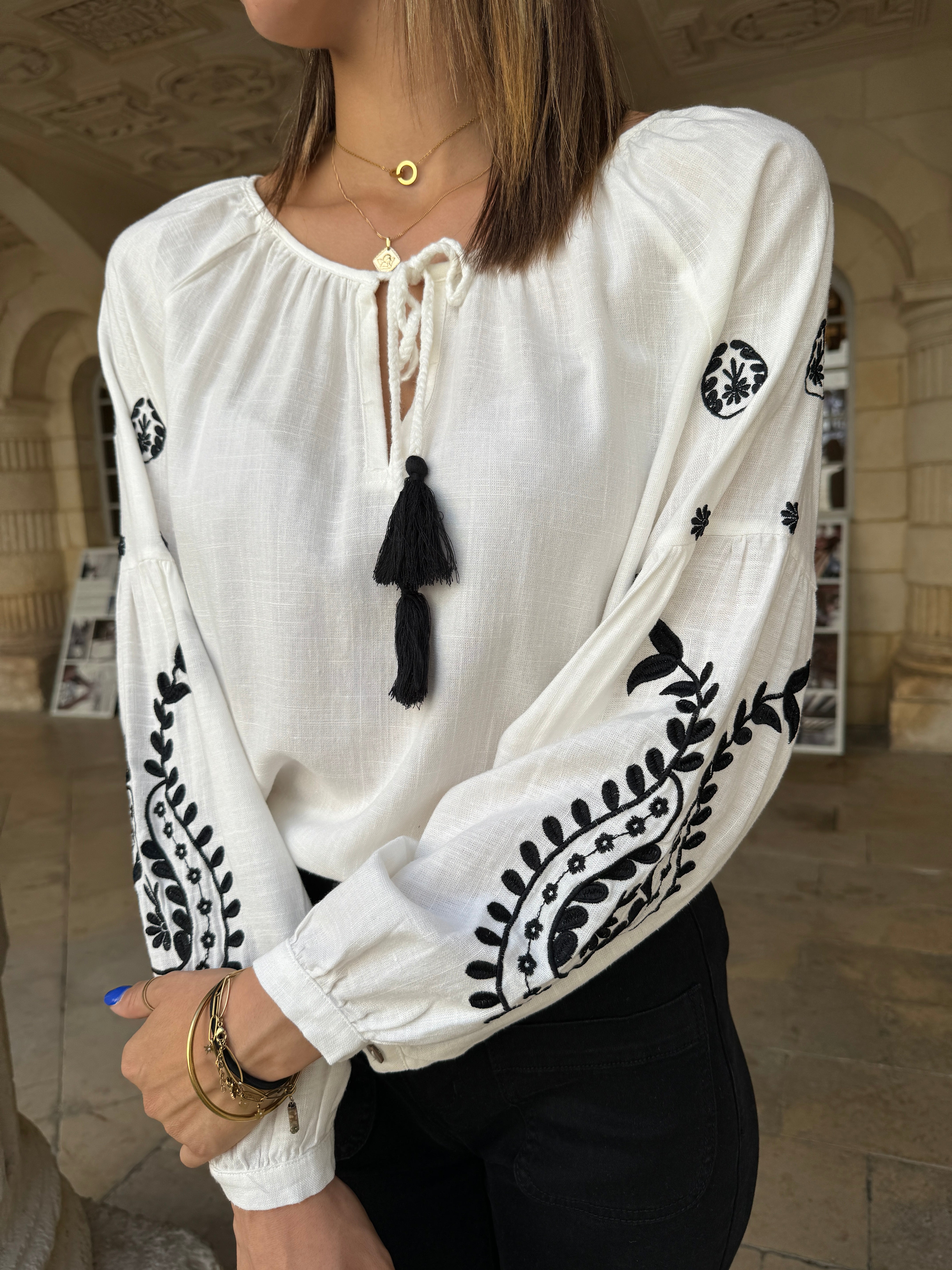 Blouse blanche fashion magasin