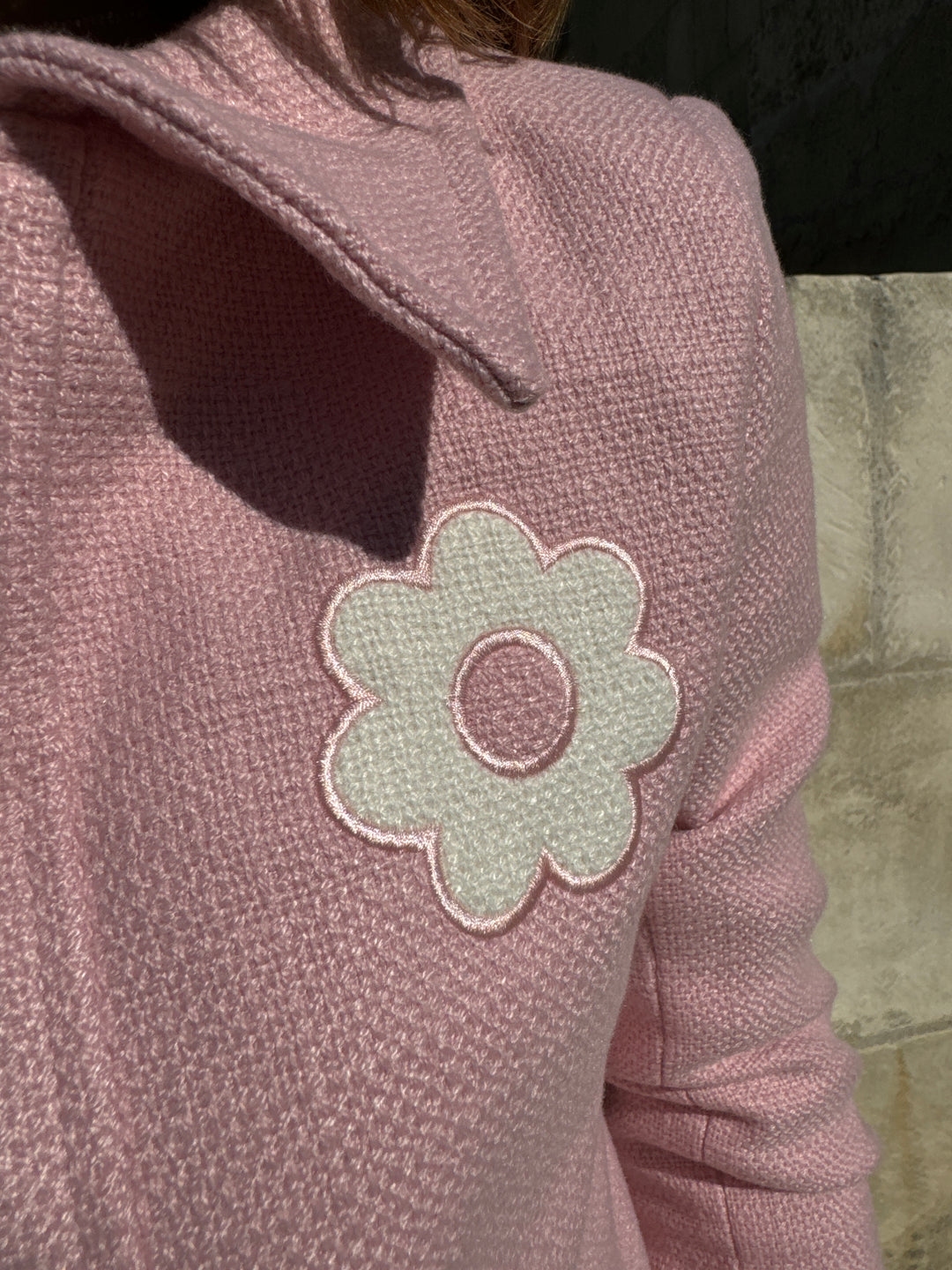 Chaqueta de tweed DAISY rosa de Hippocampe