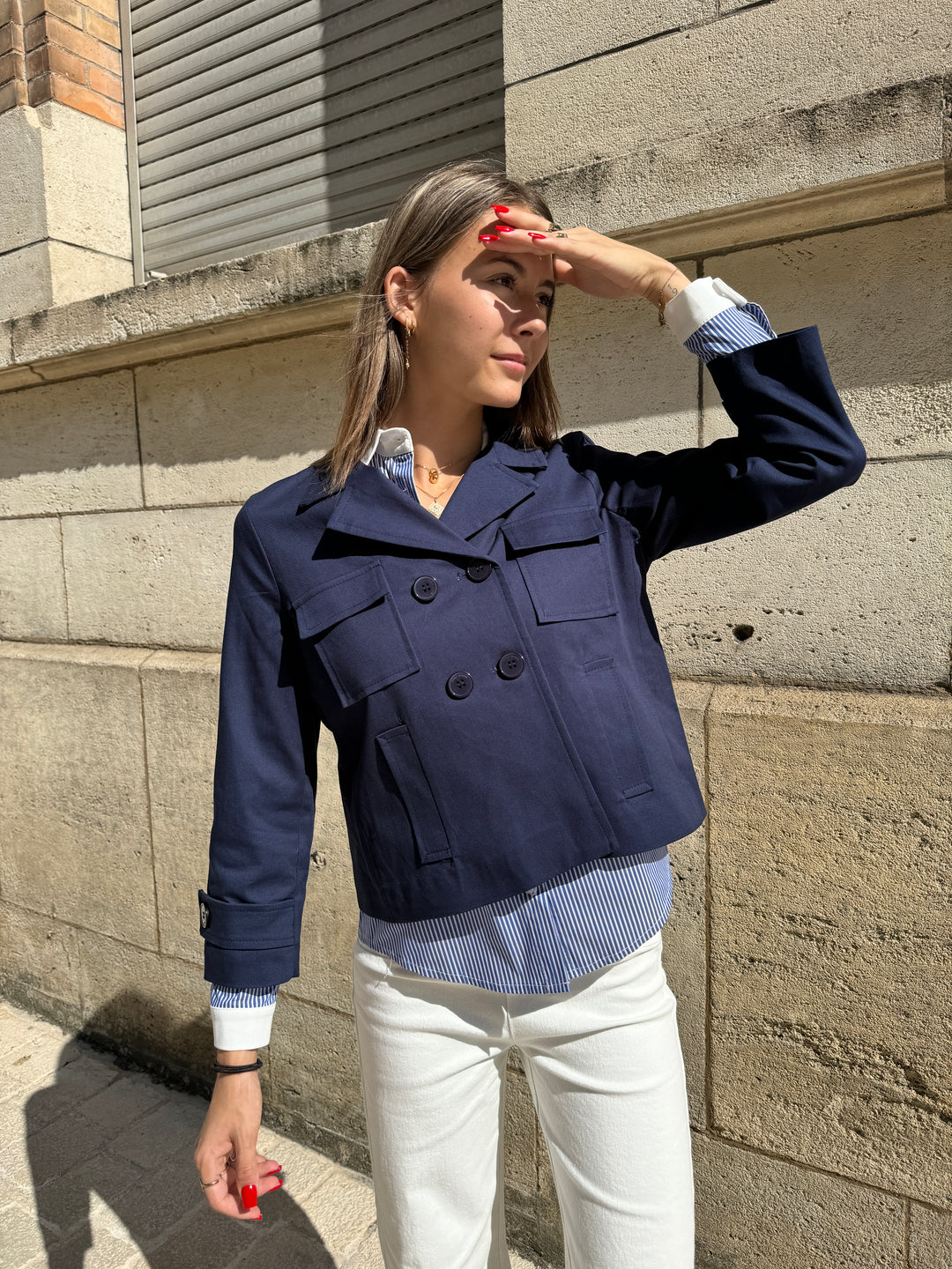 Chaqueta SAHAR azul marino Hippocampe