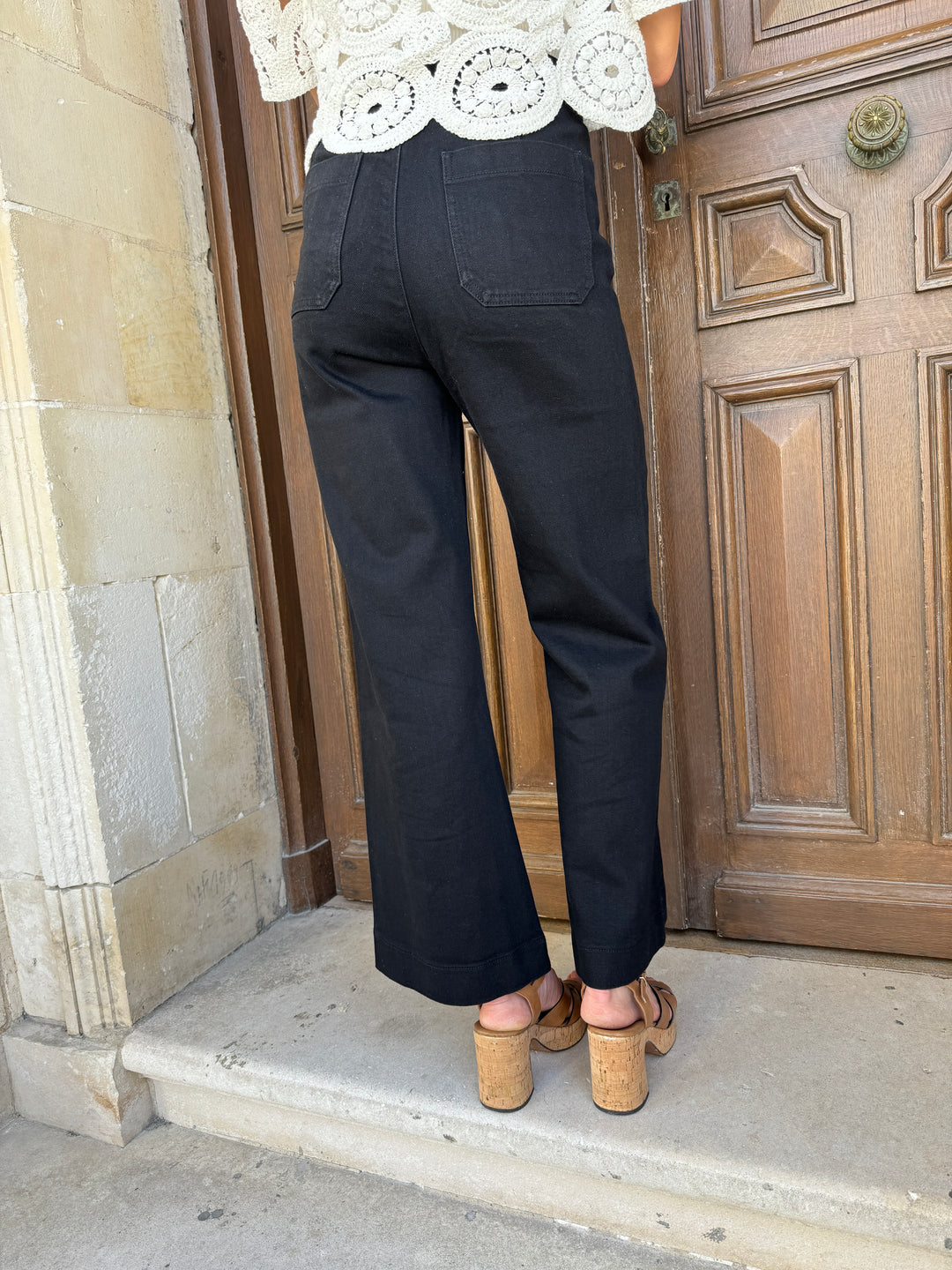 VICTORINE Oraije – Bridge-Jeans aus schwarzem Denim