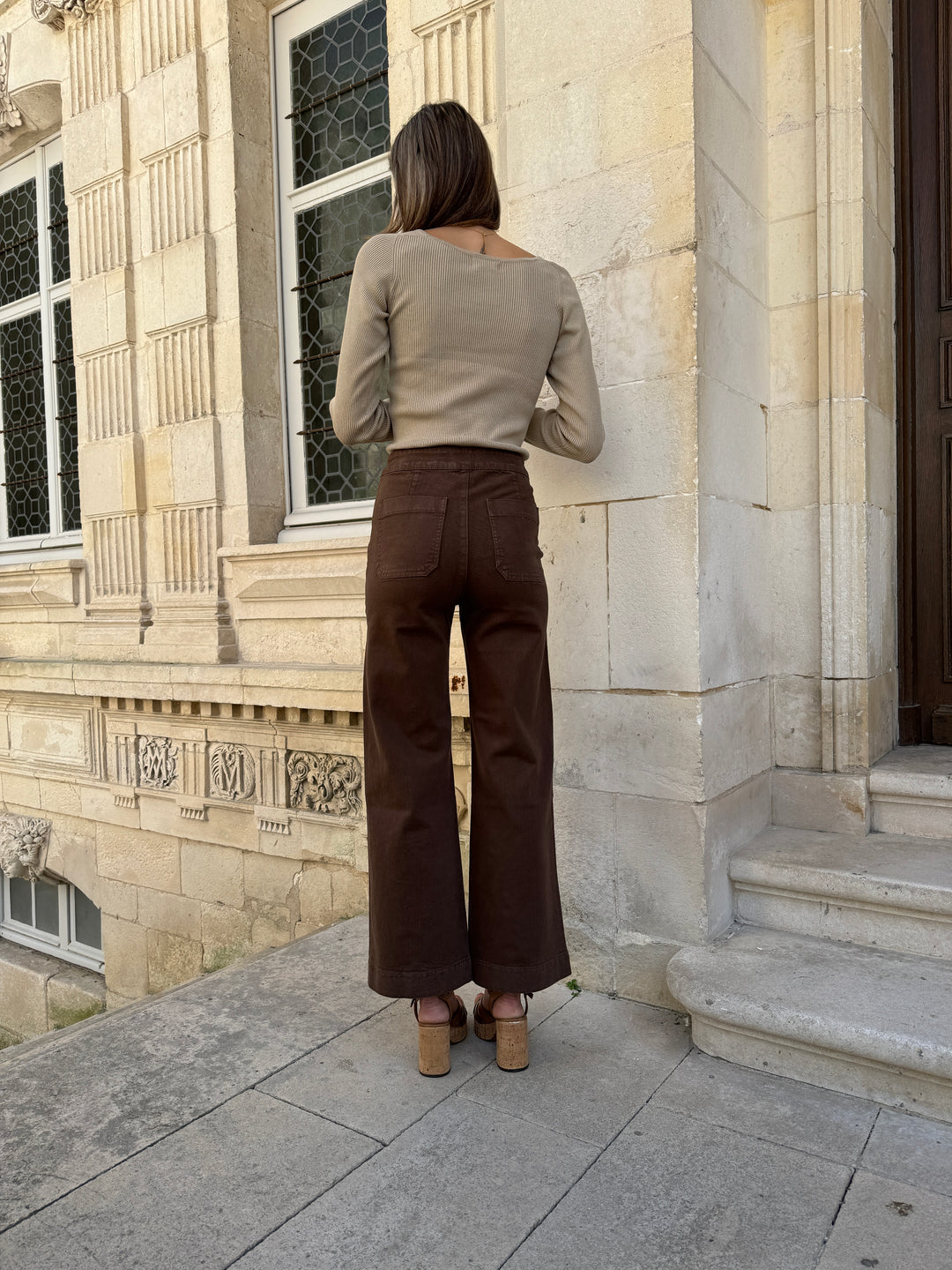 VICTORINE Jeans Oraije Choco Denim mit Steg