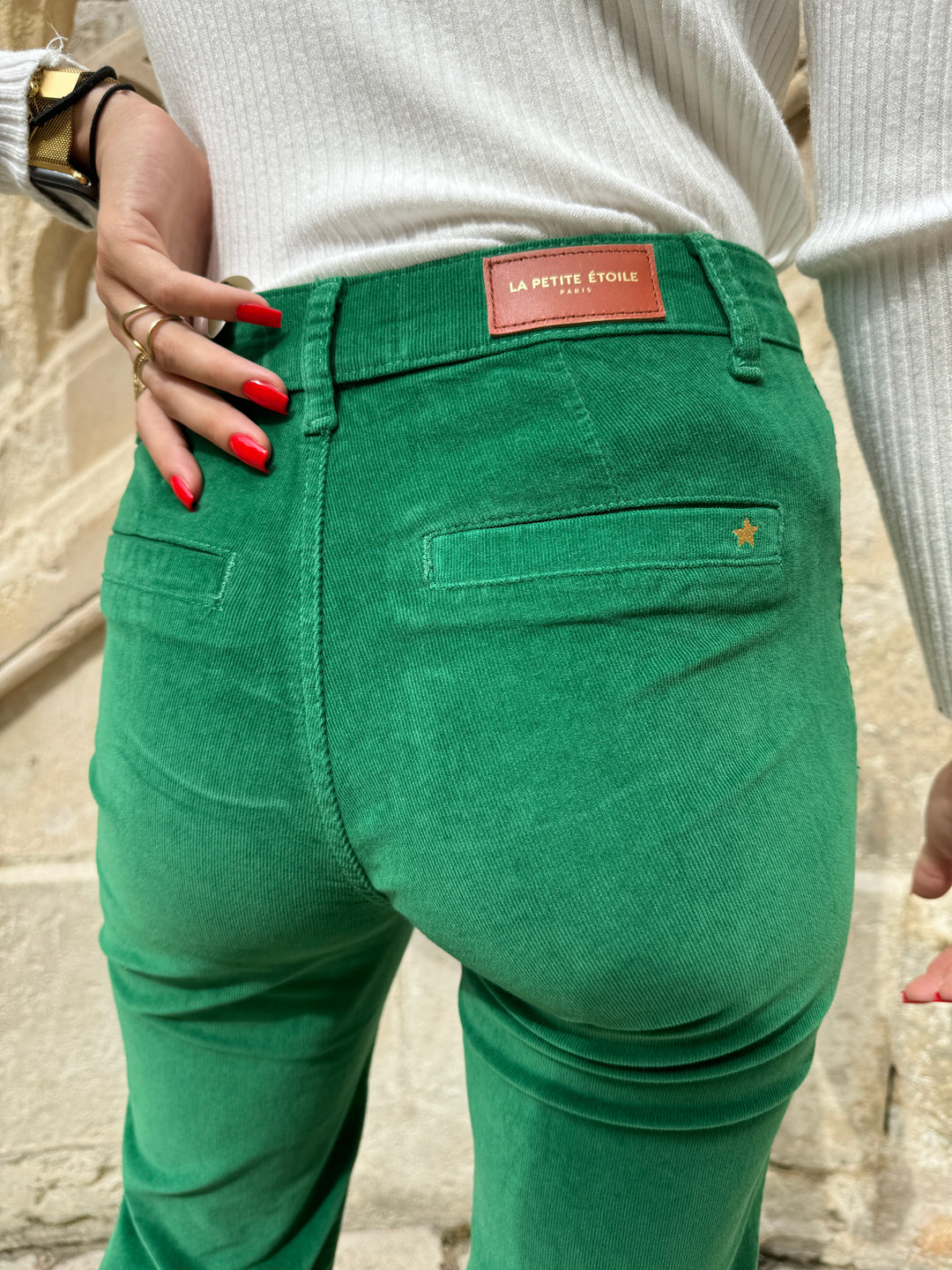 Pantalon velours vert SONNY La Petite Etoile