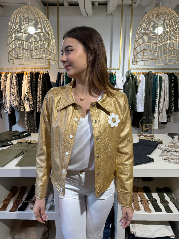 DAISY Seepferdchen Gold Vinyl Jacke