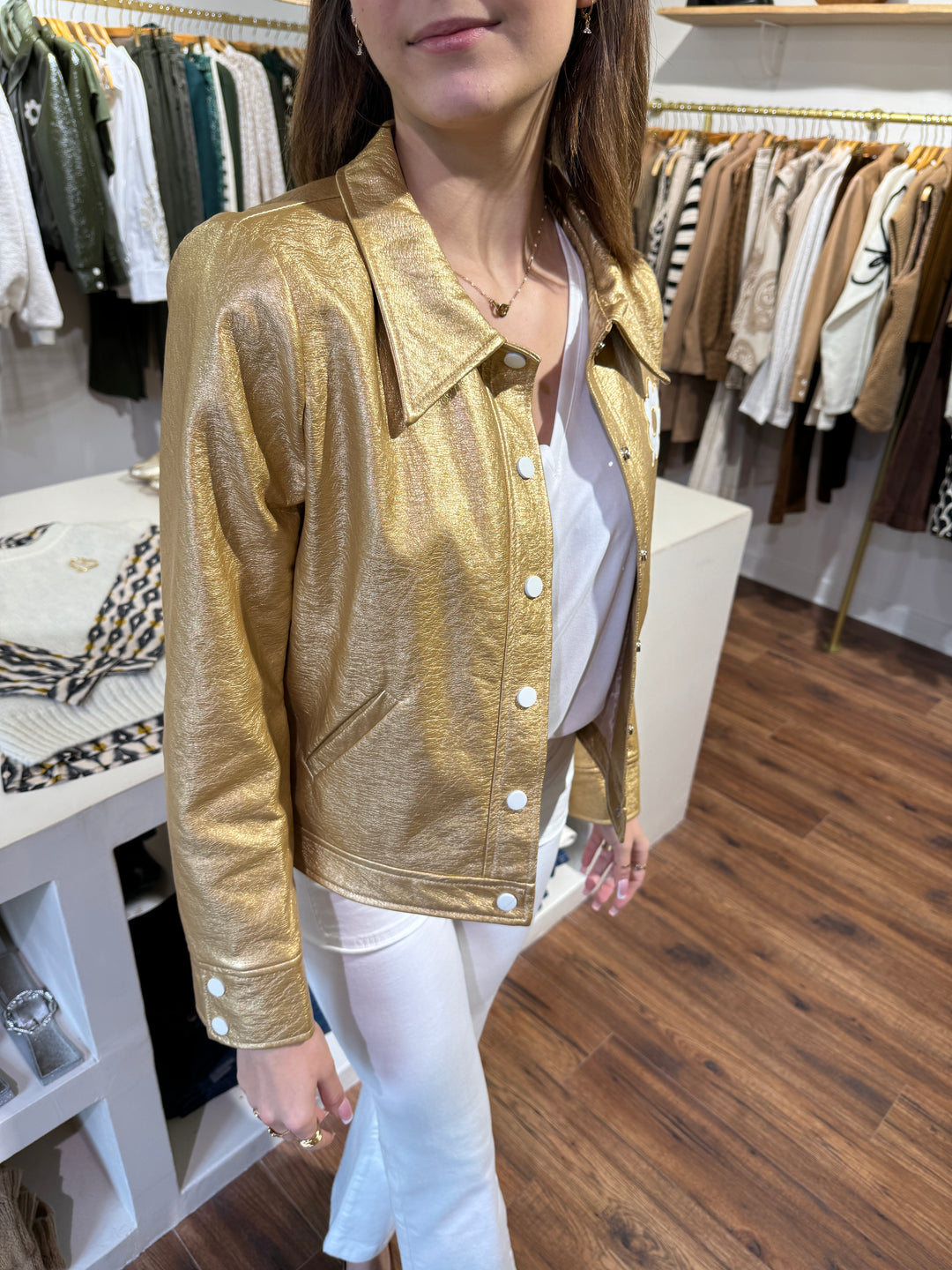 DAISY Seepferdchen Gold Vinyl Jacke