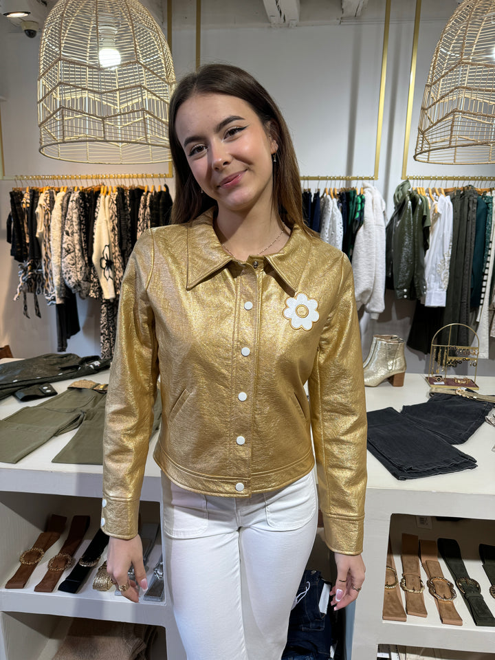 DAISY Seepferdchen Gold Vinyl Jacke