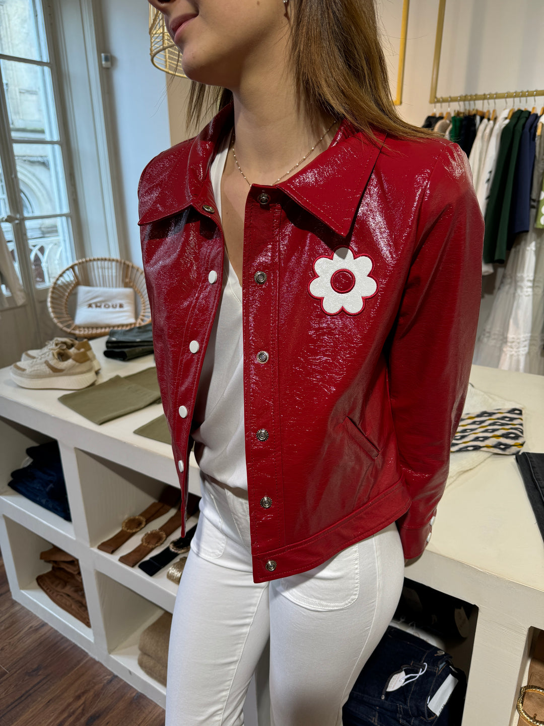 Chaqueta vinilo hermes DAISY Hippocampe