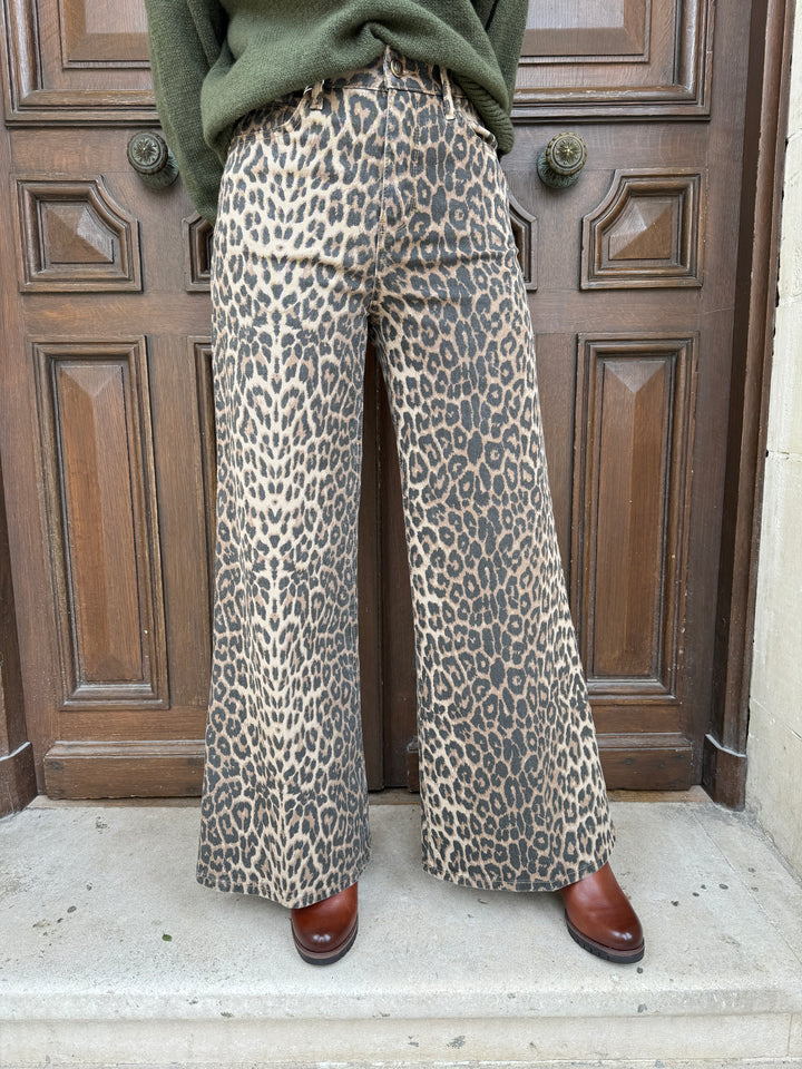 PIETRO Oraije Leopardenjeans