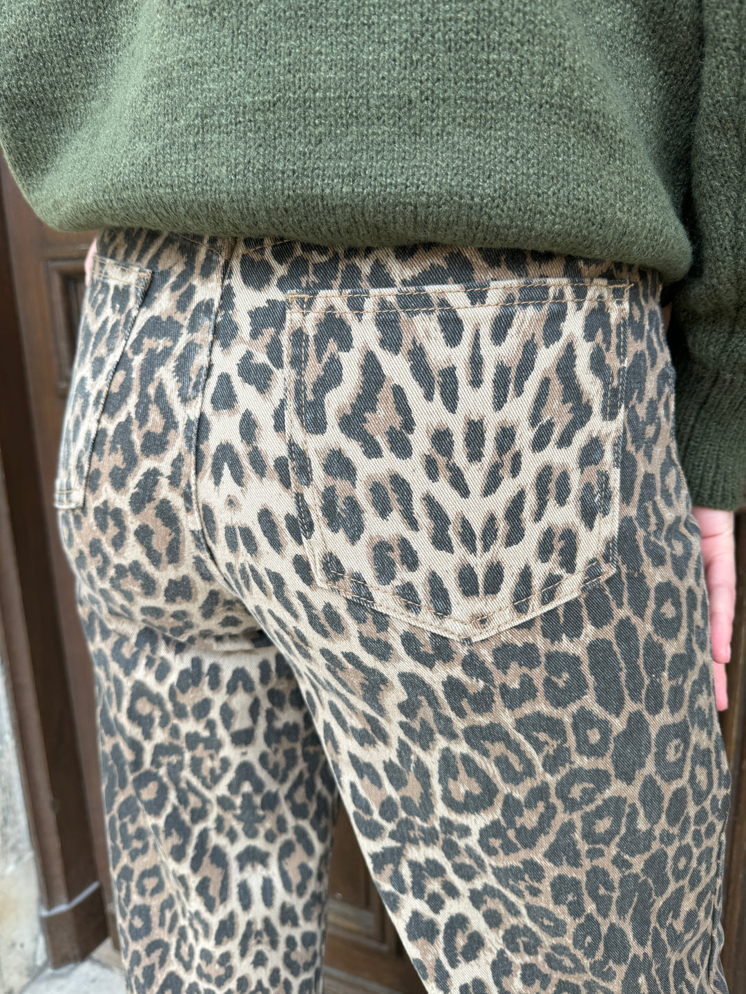 PIETRO Oraije Leopardenjeans