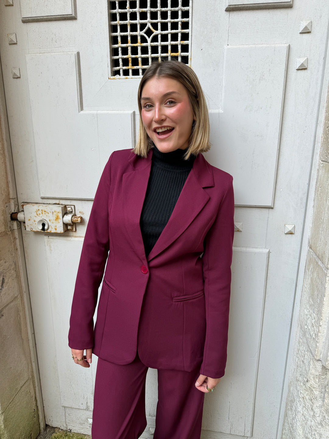 Blazer oversize bordeaux DORINE